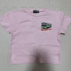 山手線・中央線電車刺繍 ピンク Tシャツ 90cmのサムネイル