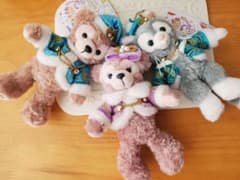 ダッフィー　シェリーメイ　ジェラトーニ　ぬいぐるみバッジ　2019 クリスマスのサムネイル