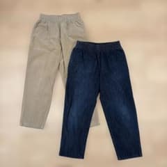 GU シェフパンツ 2本セット Mサイズ デニム コーデュロイ 秋服　ジーユーのサムネイル