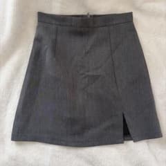 グレー タイトミニスカート