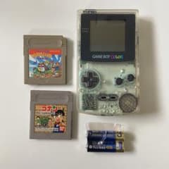 【動作確認済み・美品】 任天堂 ゲームボーイカラー 本体 クリア CGB-001のサムネイル