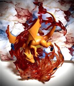 ポケモン リザードン フィギュア 炎エフェクト付き 21cm ビックサイズ