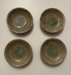 宮城陶器 宮城正幸 灰釉 丸皿 4枚セット やちむん - メルカリ