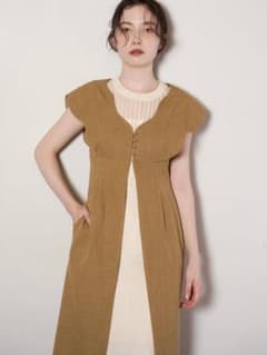 euw nuance collar gilet ジレ ノースリーブ 袖なし euw nuance collar gilet ジレ ノースリーブ 袖なし - メルカリ