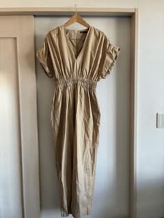 タ*様様 ZARA ベージュ 半袖シャツワンピース　ズボンのサムネイル