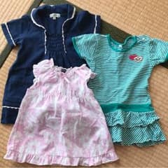 女の子＊90サイズ＊夏物ワンピース3枚セットのサムネイル