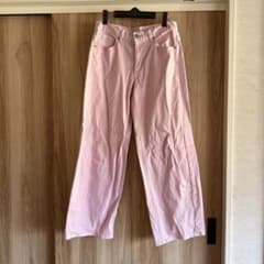ピンク デニムパンツ ワイドシルエットのサムネイル