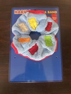 HARIBO GUMMI シュシュ　ブルー