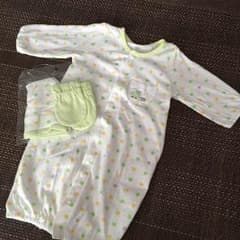 美品 2WAYオール 50〜70 長袖 ミトン 帽子付きのサムネイル