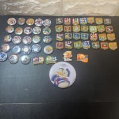 Rare and hard-to-find J.League soccer support badge set (approximately 50 pieces)