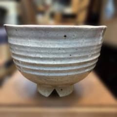 高麗　茶碗　骨董品　茶道具　箱なし 茶道具 高麗刷目茶碗 茶碗 玄斉造 共箱 傷無し 割高台 - メルカリ