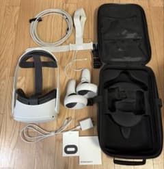 Meta Quest 2(128GB)&Eliteストラップ　非純正ケース付き