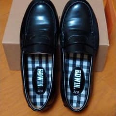 EDWINのローファー 黒　22、0cmのサムネイル