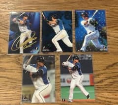 【金箔サインあり】中田翔 カルビー プロ野球チップス カード 5枚セットのサムネイル