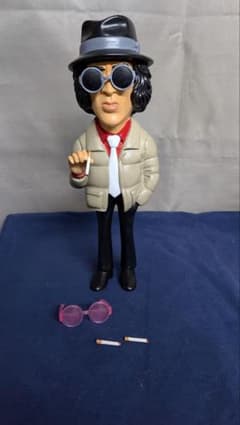 松田優作 ソフビ フィギュア 探偵物語 工藤ちゃん サングラス付 塗装