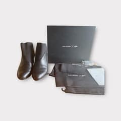 ISSEY MIYAKE X UN レザーブーティ - メルカリ