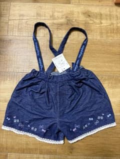 新品 メゾピアノ サスペンダー付きショートパンツ 90cmのサムネイル