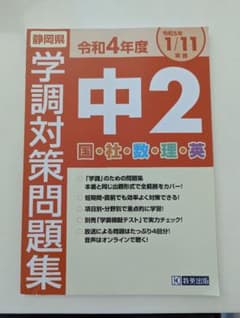 静岡県　中2学調　対策問題集 令和4年度のサムネイル