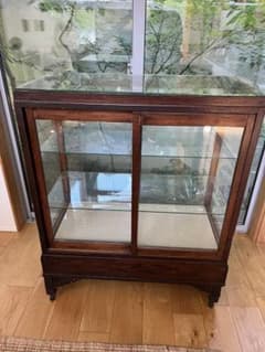 Antique glass cabinet, china cabinet, display furniture, vintage