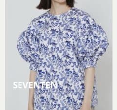 最終値下☆ 美品☆ SEVENTENフラワープリントブラウス サイズM 半袖 