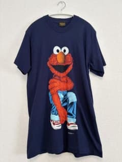 エルモ プリント ネイビー Tシャツ　90s ヴィンテージのサムネイル