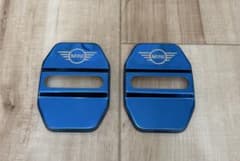 BMW MINI用 ドアストライカーカバー ブルー 2個セットのサムネイル