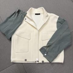 異素材切り替え ジャケット