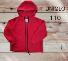 UNIQLO　ドライストレッチ　パーカー　赤　110のサムネイル