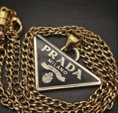 極美品 PRADA プレート ネックレス プラダ Y2K 9 喜平のサムネイル