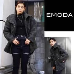 EMODA エモダ バルキー カーブ コート ブルゾン ジャンパー - メルカリ