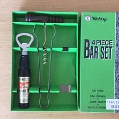 Victory 4ピース バーセット 栓抜き 缶切り コルク抜き　アイストングのサムネイル