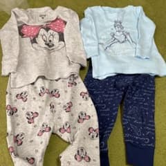 秋　ディズニー　ミニー　シンデレラ　長袖パジャマ　80cm 90cmのサムネイル