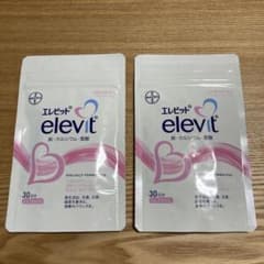 2袋  エレビット Elevit 90粒 30日分 バイエル薬品 葉酸のサムネイル