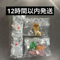 ノンタン めじるしアクセサリー2 ノンタン たぬきさん うさぎさん 4種セットのサムネイル