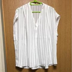 【大きいサイズ】ストライプブラウス 5L 新品未使用のサムネイル