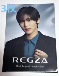 REGZA 目黒蓮　レグザ　クリアファイル　3枚セット - 3