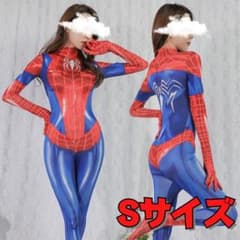 ☆Size S Full Body Suit Spiderman Red Cosplay