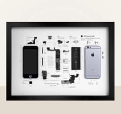 iPhone 6S Space Gray 標本アート ボックスフレーム