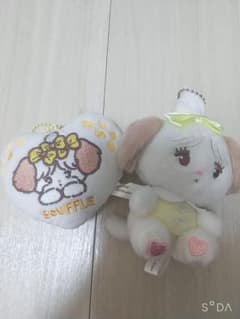 mikko スフレ ぬいぐるみ ハート型クッション付きのサムネイル