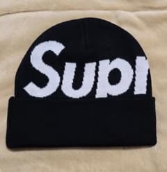Supreme Big Logo Beanie ブラック - メルカリ