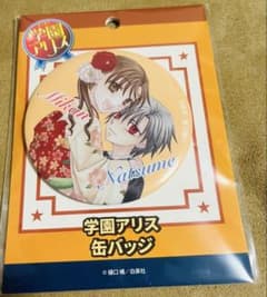 【未開封】学園アリス 缶バッジ 蜜柑＆棗