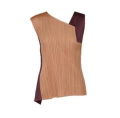 プリーツプリーズ　POINTE トップス　PINK BEIGE 新品未使用のサムネイル