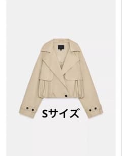 ZARA ショートバルーントレンチコート Sのサムネイル