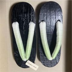 浴衣　下駄　黄緑　淡いグリーンのサムネイル