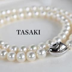 最高品位・花珠の照り】タサキ アコヤ パール ネックレス 希少 スワン 