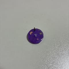 レジンチャーム パープル 月 星 イニシャルYのサムネイル
