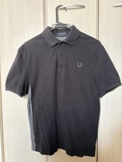 FRED PERRY ポロシャツ 半袖 ブラック グレーのサムネイル