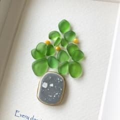 観葉植物・シーグラスアートのサムネイル