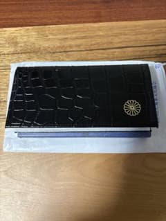 皇居限定　新品　クロコ型押し　長財布　牛革　ブラック　希少　 レザーのサムネイル