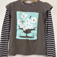 オジコ 長袖Tシャツ、半袖Tシャツ　重ね着風のサムネイル
